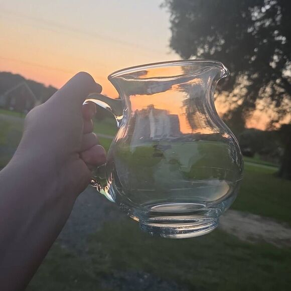 Clear Glass Pitcher - Picture 1 of 8
